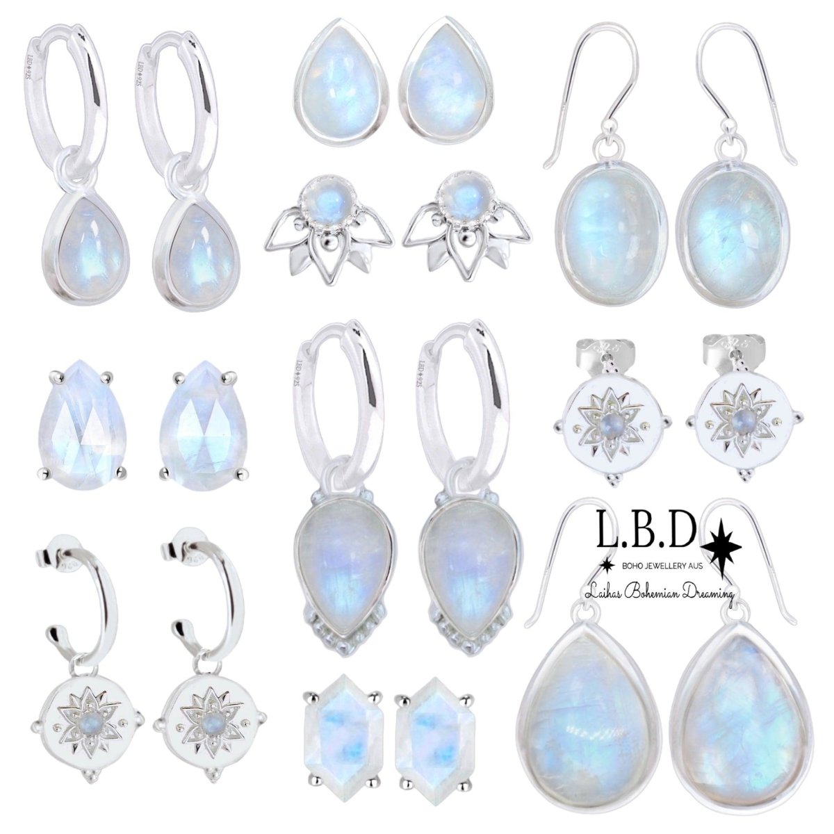 Moonstone Earrings Australia Sale Site Wide