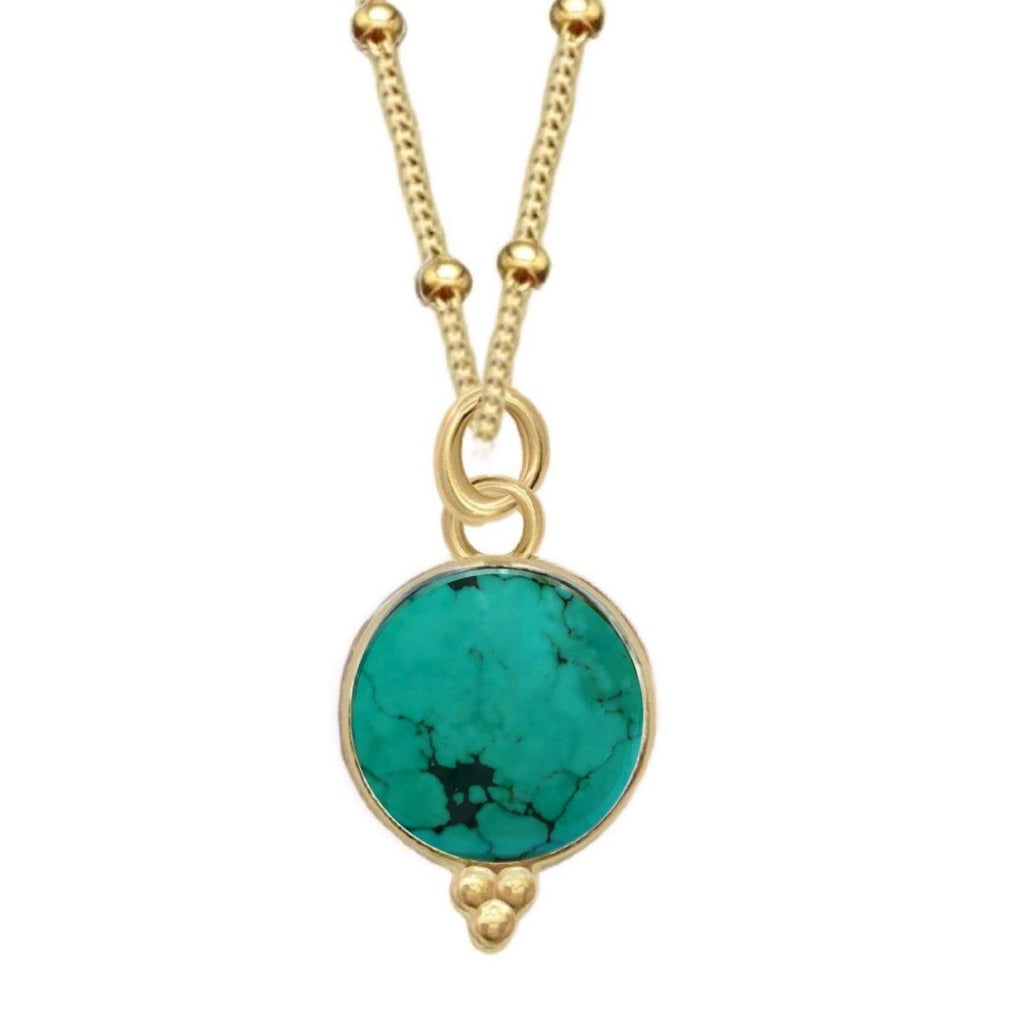 Laihas Free Spirit Gold Turquoise Necklace