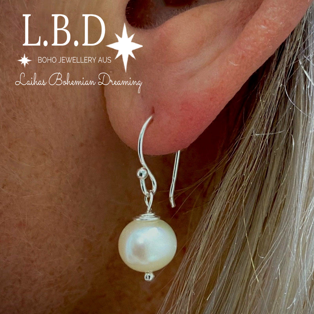 Pearl earrings