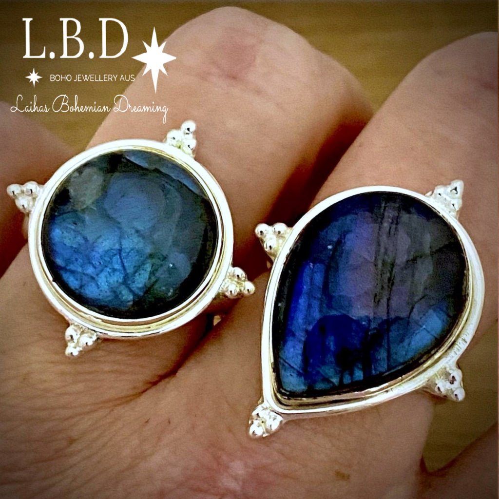 Labradorite ring