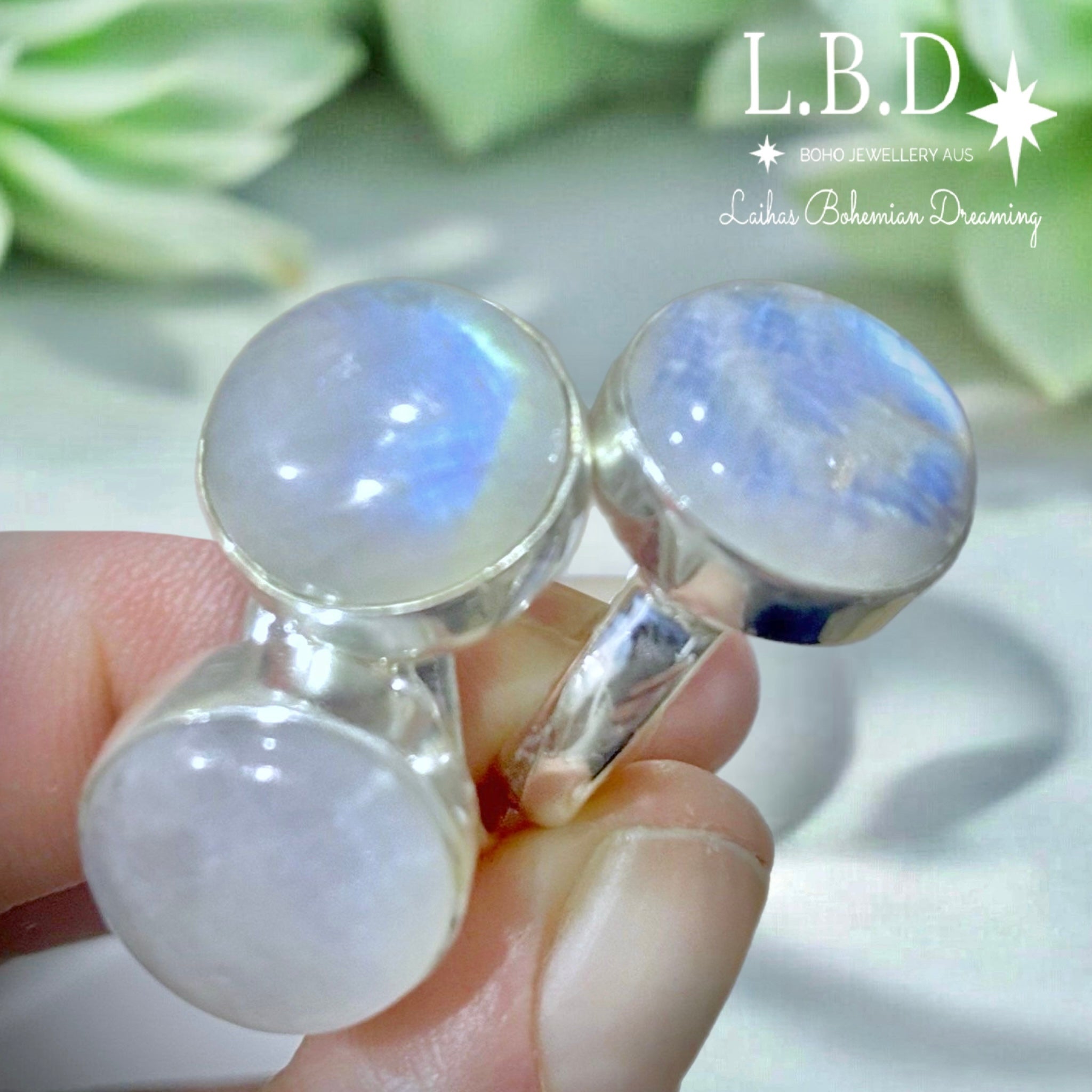 Moonstone Ring- Large Classic Round