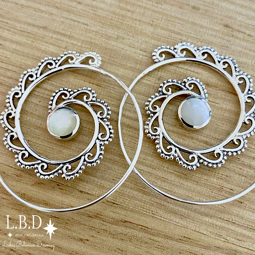 Boho Earrings/ Mother Of Pearl Earrings