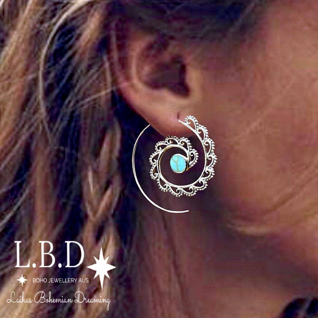 Turquoise Earrings/ Boho Earrings 