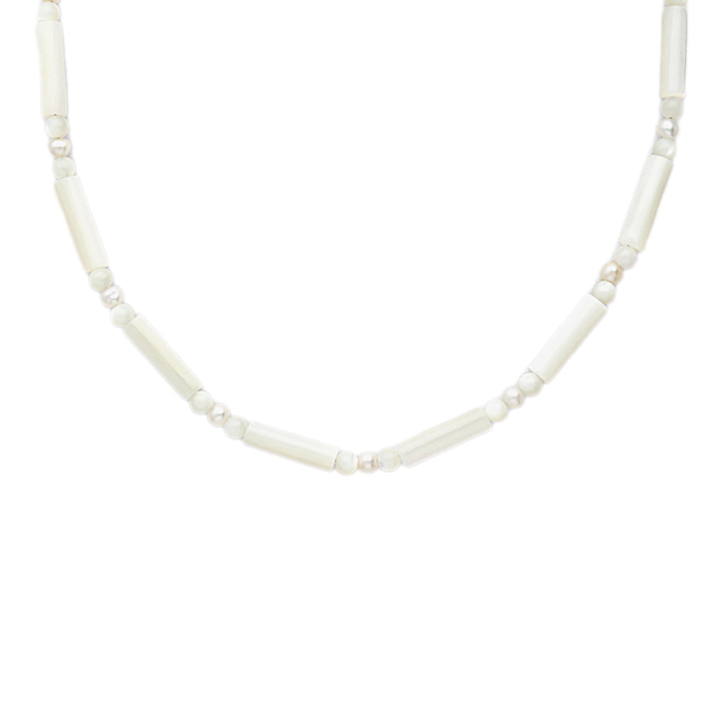 Laihas Pretty Pearl Choker Necklace Gemstone Sterling Silver necklace Laihas Bohemian Dreaming -L.B.D