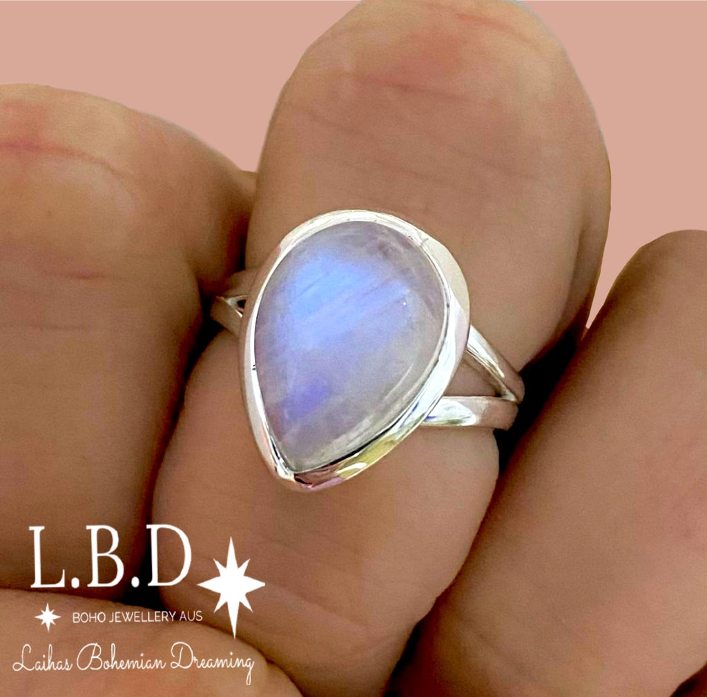 Moonstone Ring - Sterling Silver - LBD
