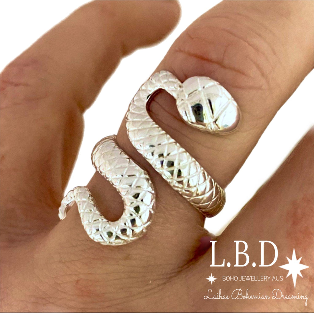 Snake Ring- Sterling Silver Ring- Laihas Bohemian Dreaming- LBD
