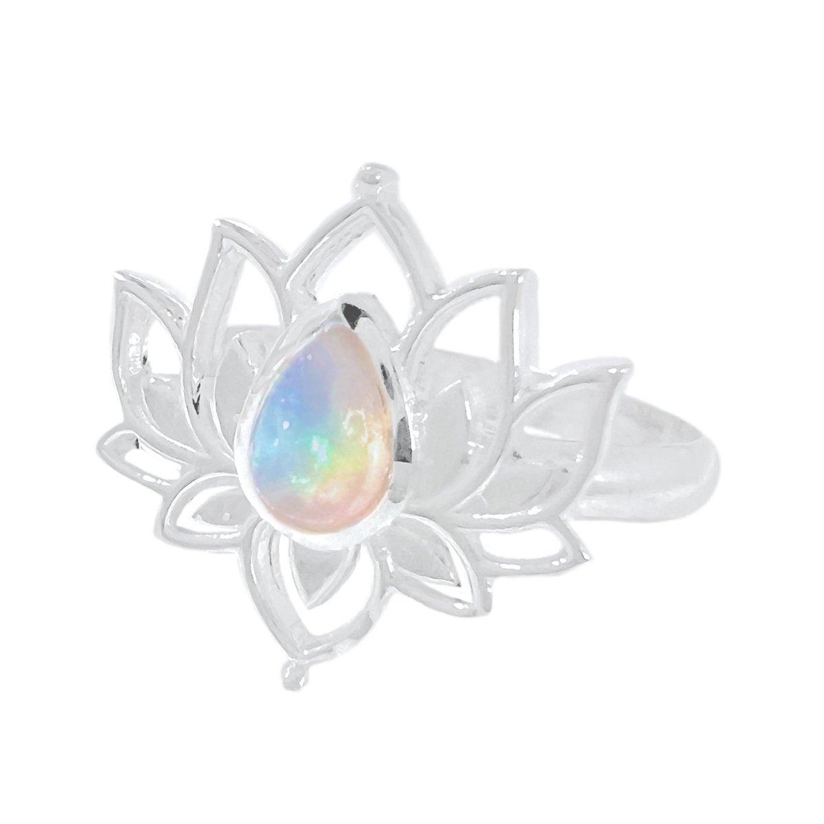 Laihas Opulent Lotus Flower Opal Ring
