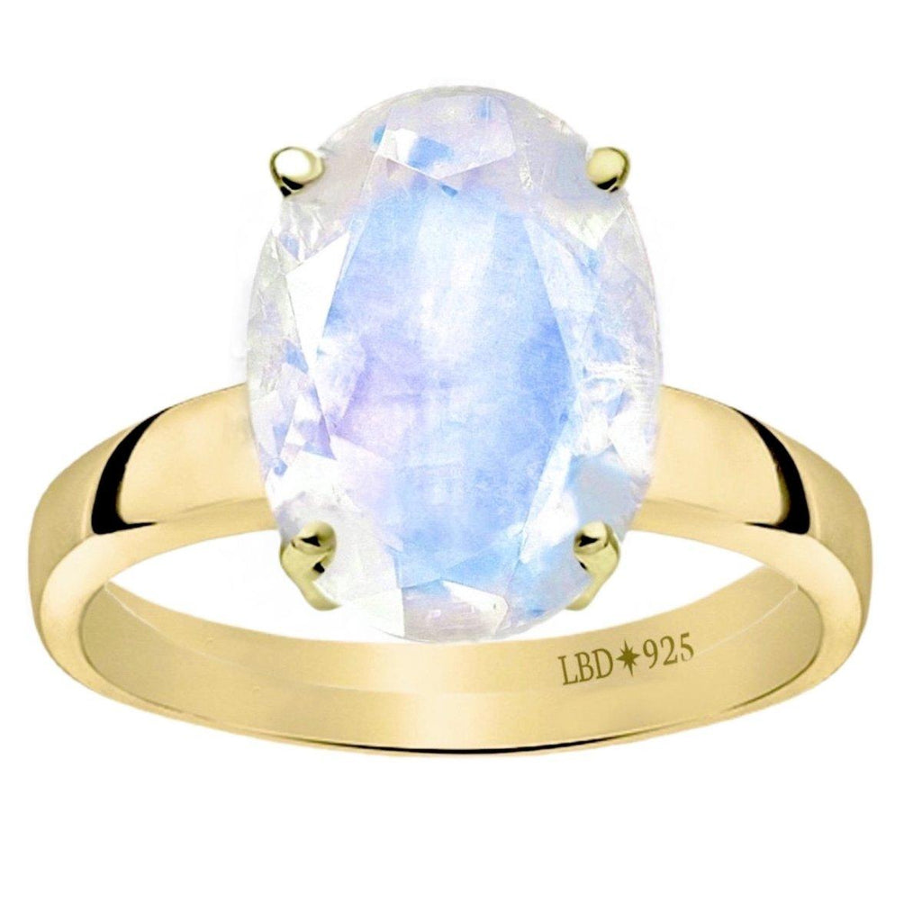 Gold Moonstone Ring- Laihas Evening Crystal Moonstone Ring -LBD Australia