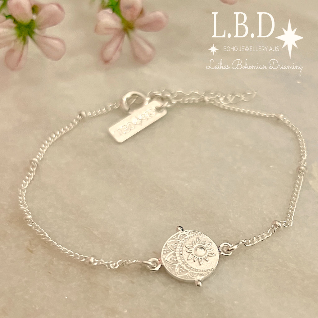 Laihas La Luna Sterling Silver Bracelet Sterling Silver Bracelet Laihas Bohemian Dreaming -L.B.D