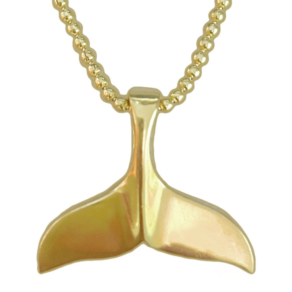 Laihas XLarge Gold Whale Tail Necklace Gold Necklace Laihas Bohemian Dreaming -L.B.D