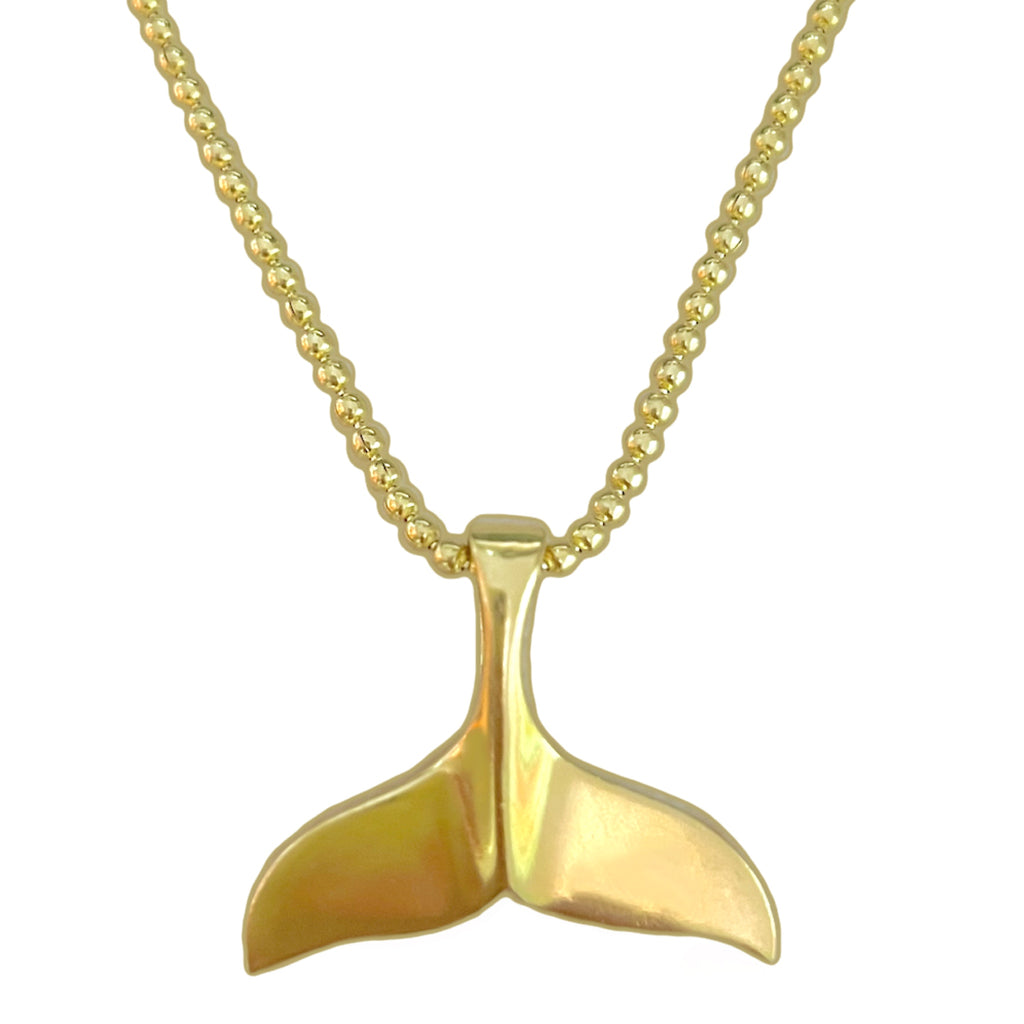 Laihas XLarge Gold Whale Tail Necklace Gold Necklace Laihas Bohemian Dreaming -L.B.D