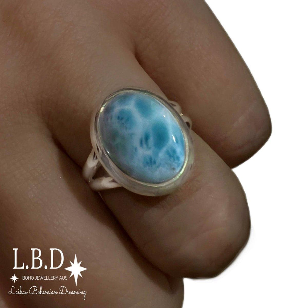 Larimar Ring Laihas Bohemian Dreaming -L.B.D