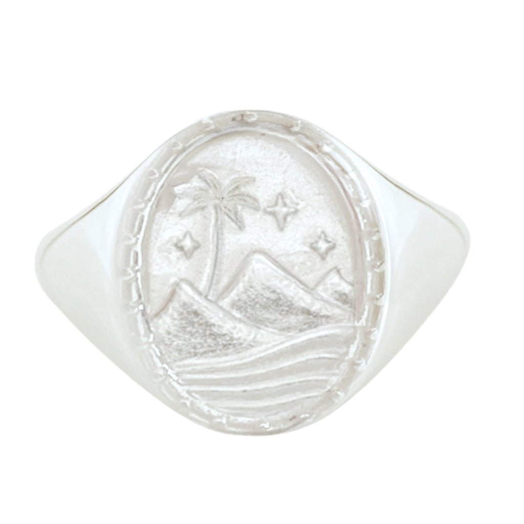 Laihas Bohemian Paradise Sterling Silver Signet Ring Sterling Silver Ring Laihas Bohemian Dreaming -L.B.D