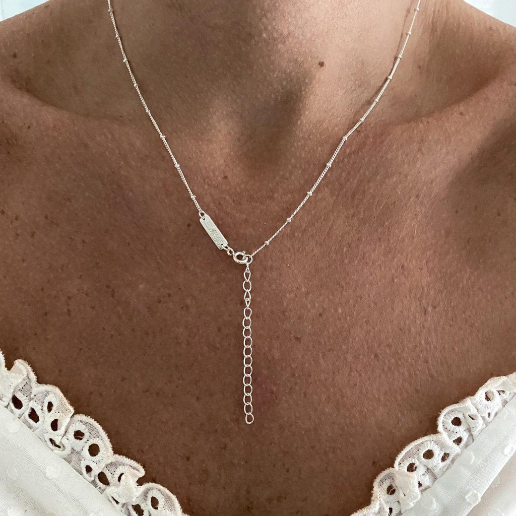 Intricate Vera May Sterling Silver Boho Necklace-Opal Necklace -LBD Australia