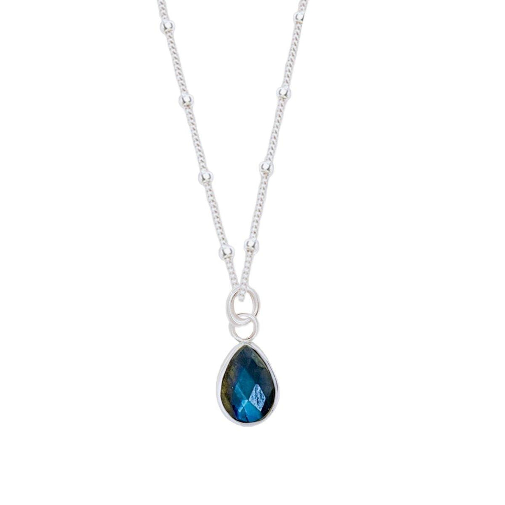 Laiha Bell Mini Droplet Labradorite Necklace -LBD Australia