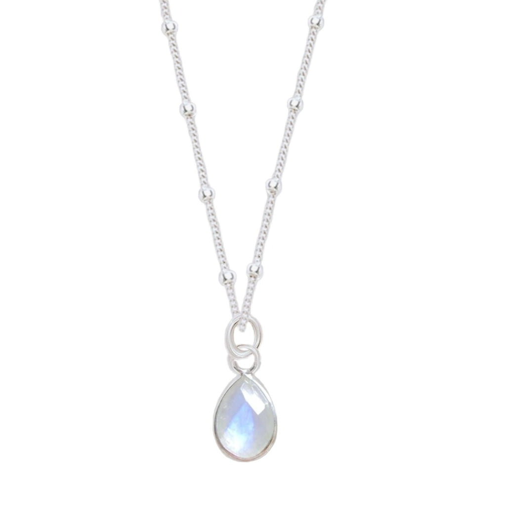 Laiha Bell Mini Droplet Moonstone Necklace -LBD Australia