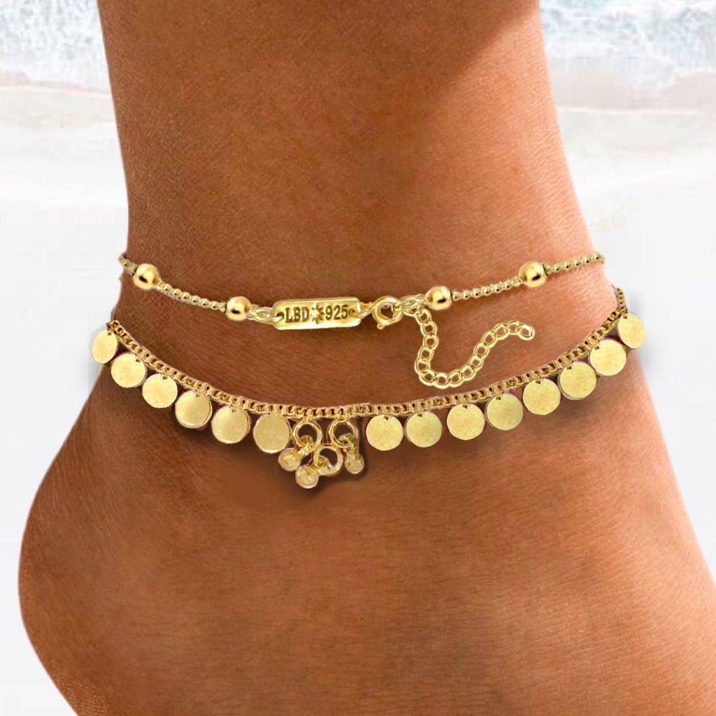 Laihas Bauble Gold Vermeil Boho Anklet -LBD Australia