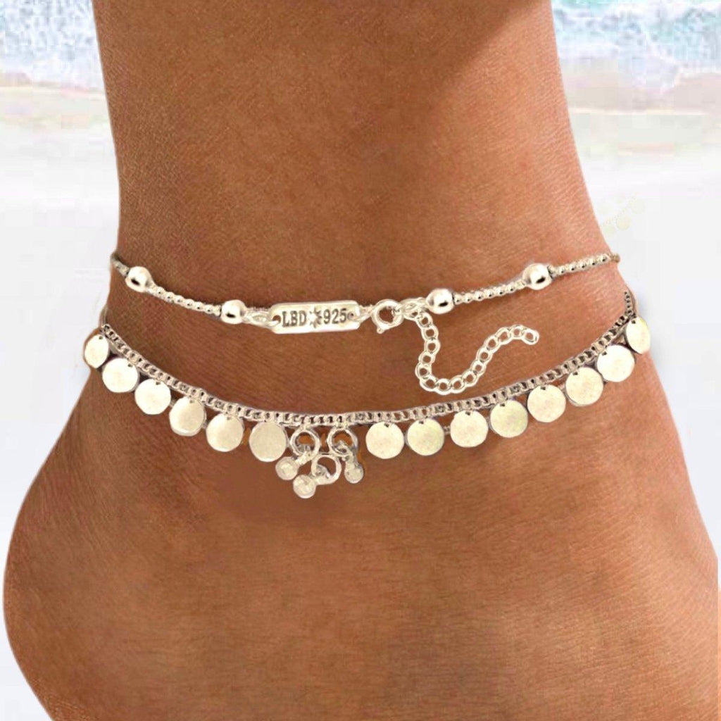 Laihas Bauble Sterling Silver Boho Anklet -LBD Australia