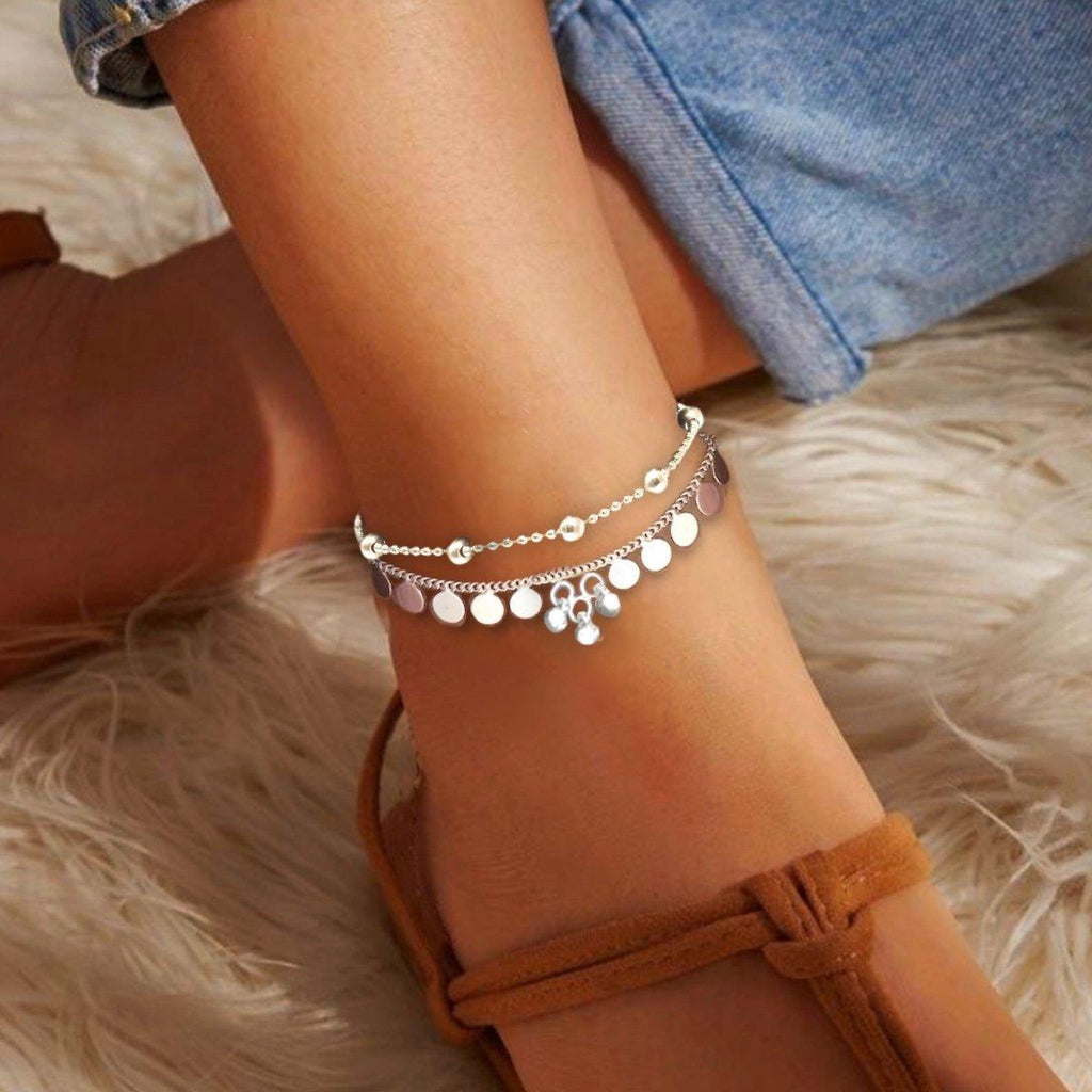 Laihas Bauble Sterling Silver Boho Anklet -LBD Australia