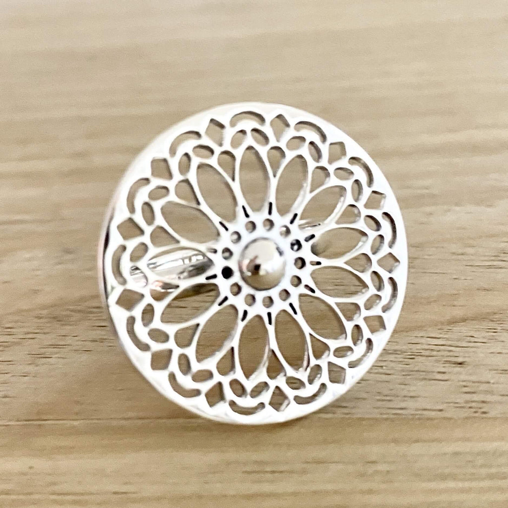 Laihas Bohemian Mandala Sterling Silver Boho Ring Ass sizes -LBD Australia