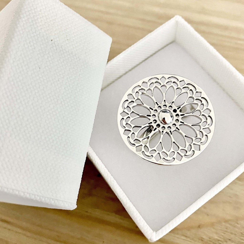 Laihas Bohemian Mandala Sterling Silver Boho Ring Ass sizes -LBD Australia