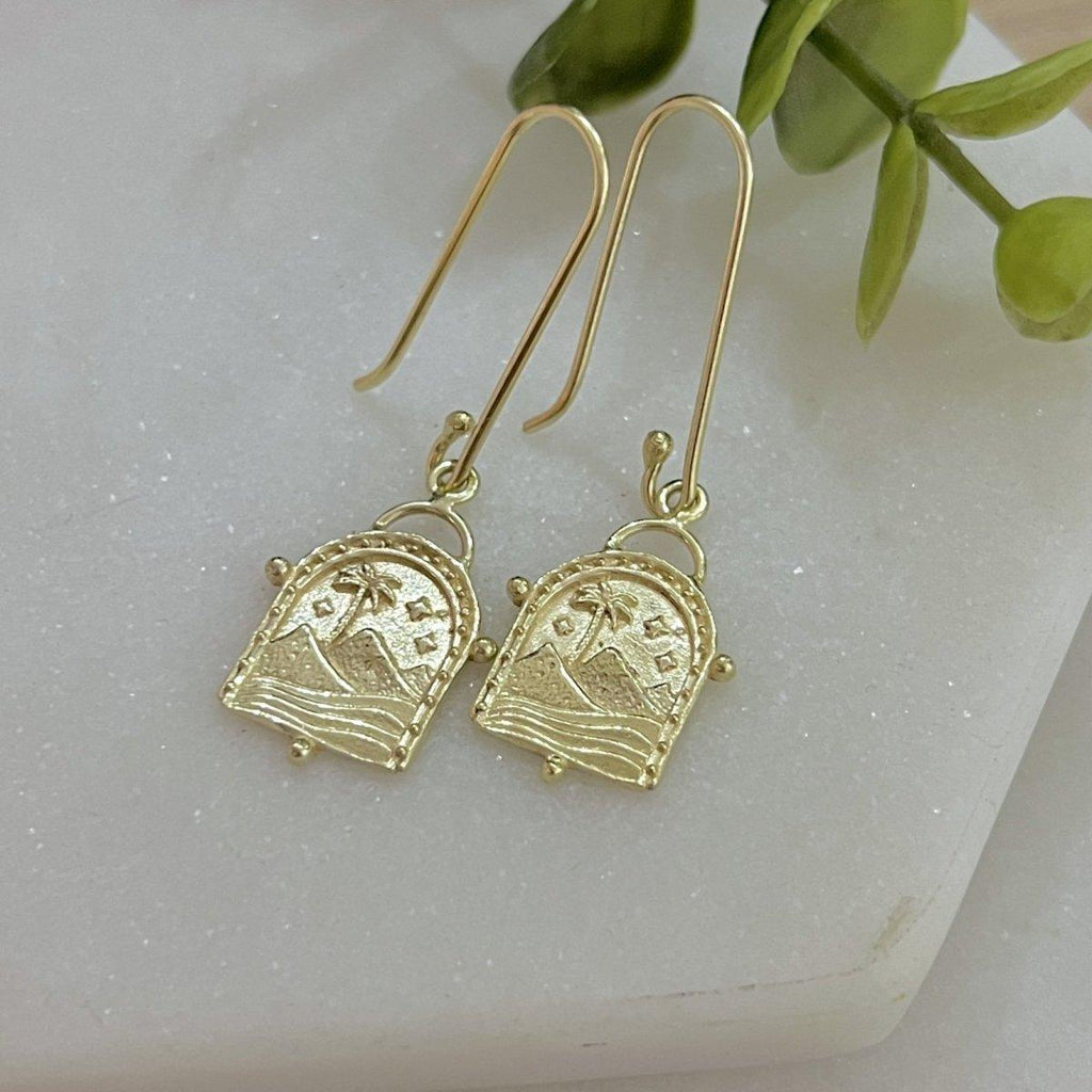 Laihas Bohemian Paradise Gold Earrings -LBD Australia