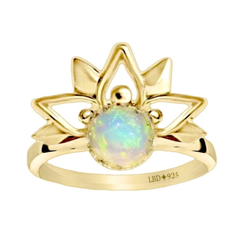 Laihas Boho Inflorescence Gold Opal Ring -LBD Australia
