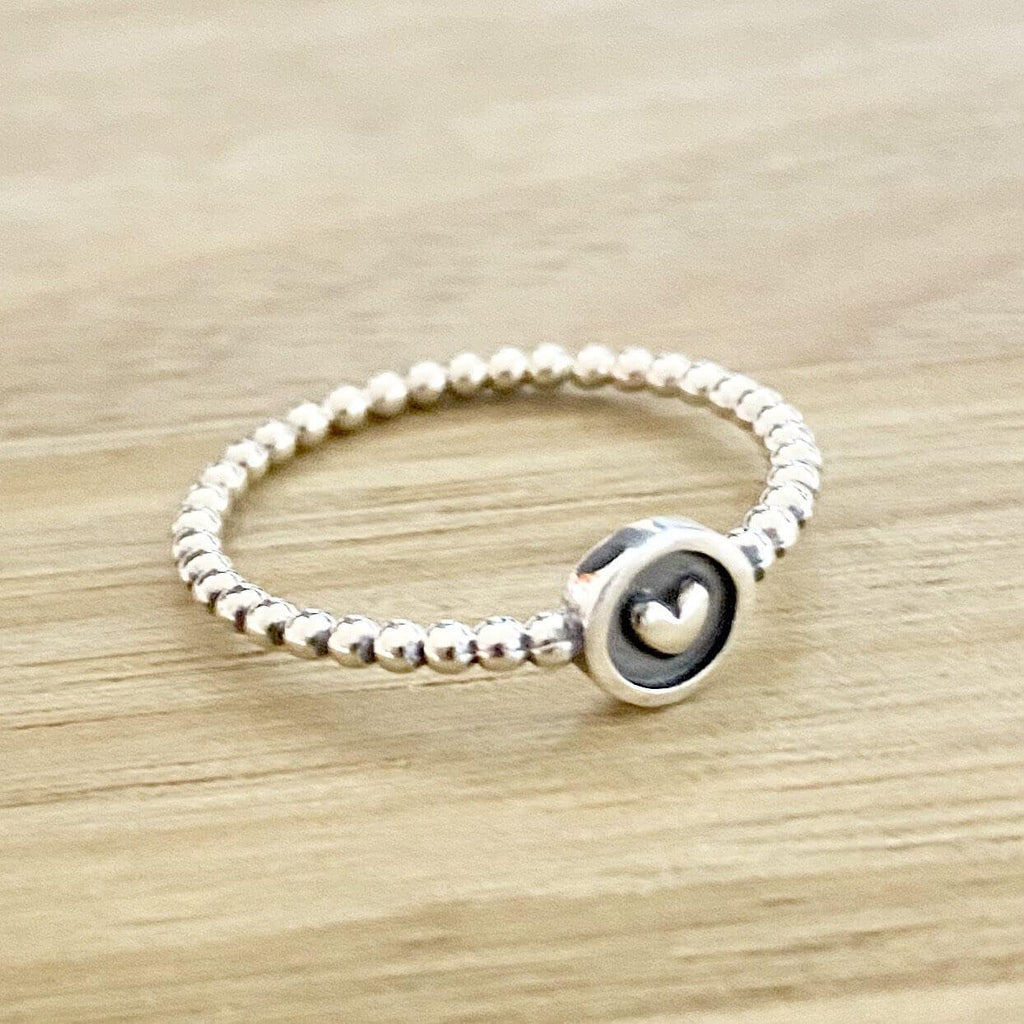 Laihas Boho Mini Heart Sterling Silver Ring -LBD Australia