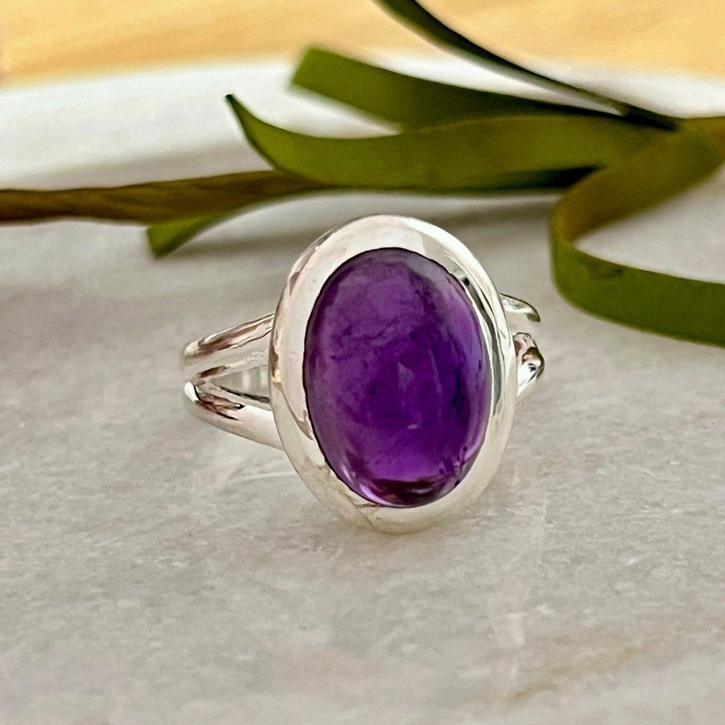 Laihas Classic Chic Oval Amethyst Ring -LBD Australia