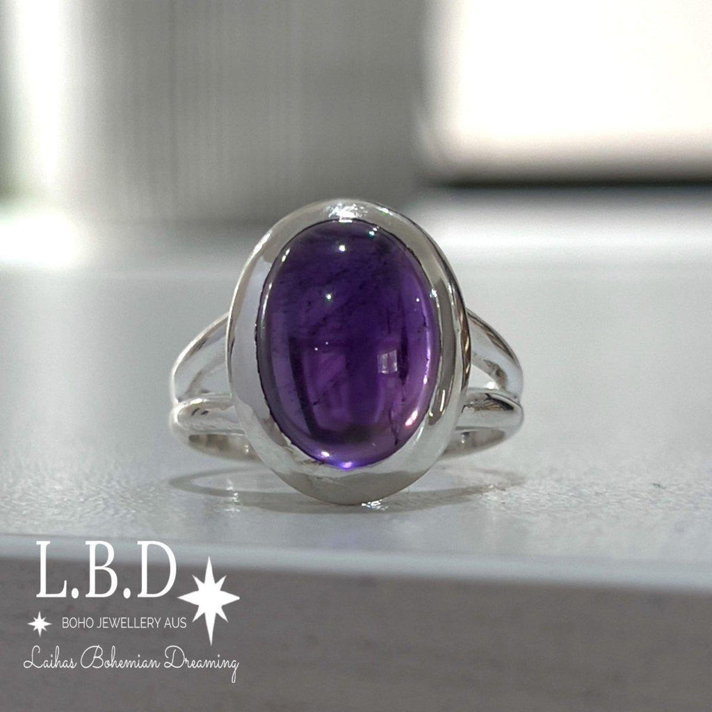 Laihas Classic Chic Oval Amethyst Ring -LBD Australia