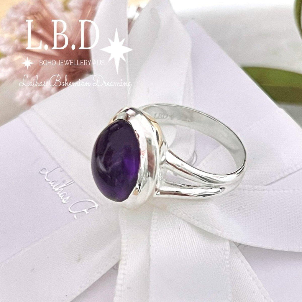 Laihas Classic Chic Oval Amethyst Ring -LBD Australia