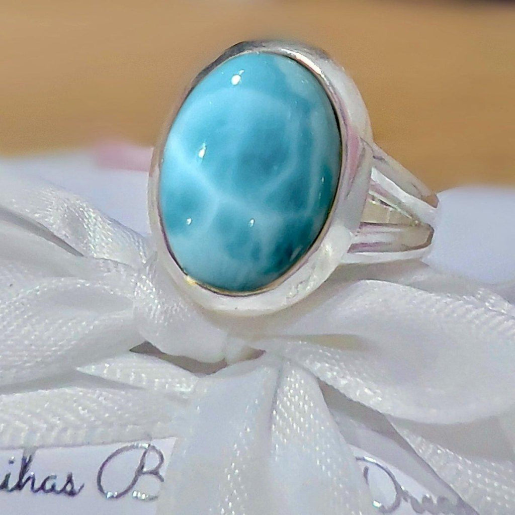 Laihas Classic Chic Oval Larimar Ring -LBD Australia