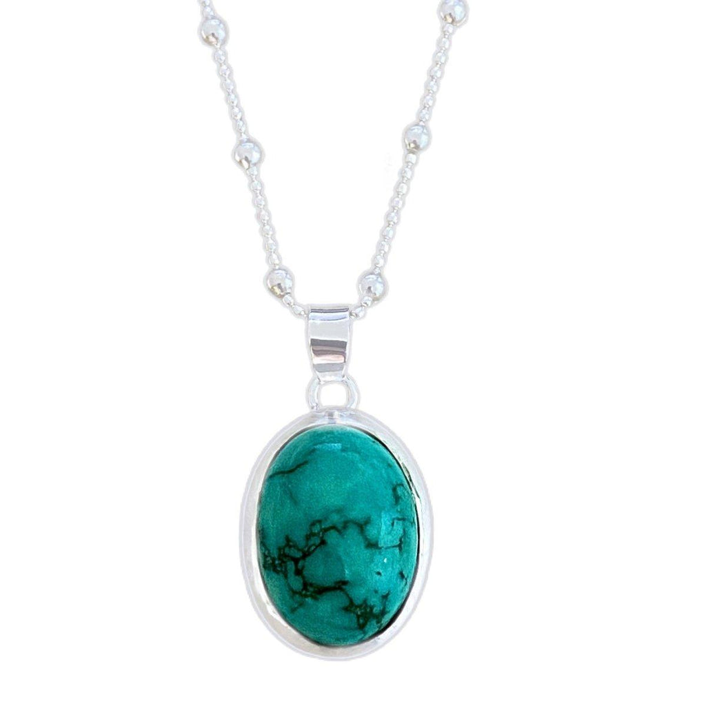 Laihas Classic Chic Oval Turquoise Necklace -LBD Australia