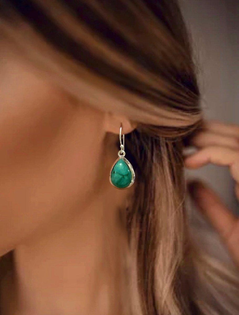 Laihas Classic Chic Raindrop Turquoise Earrings -LBD Australia