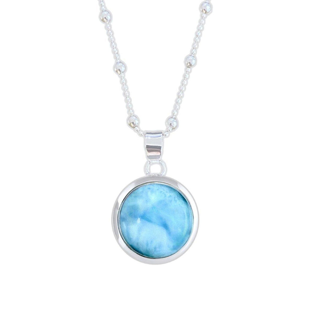 Laihas Classic Chic Round Larimar Necklace -LBD Australia