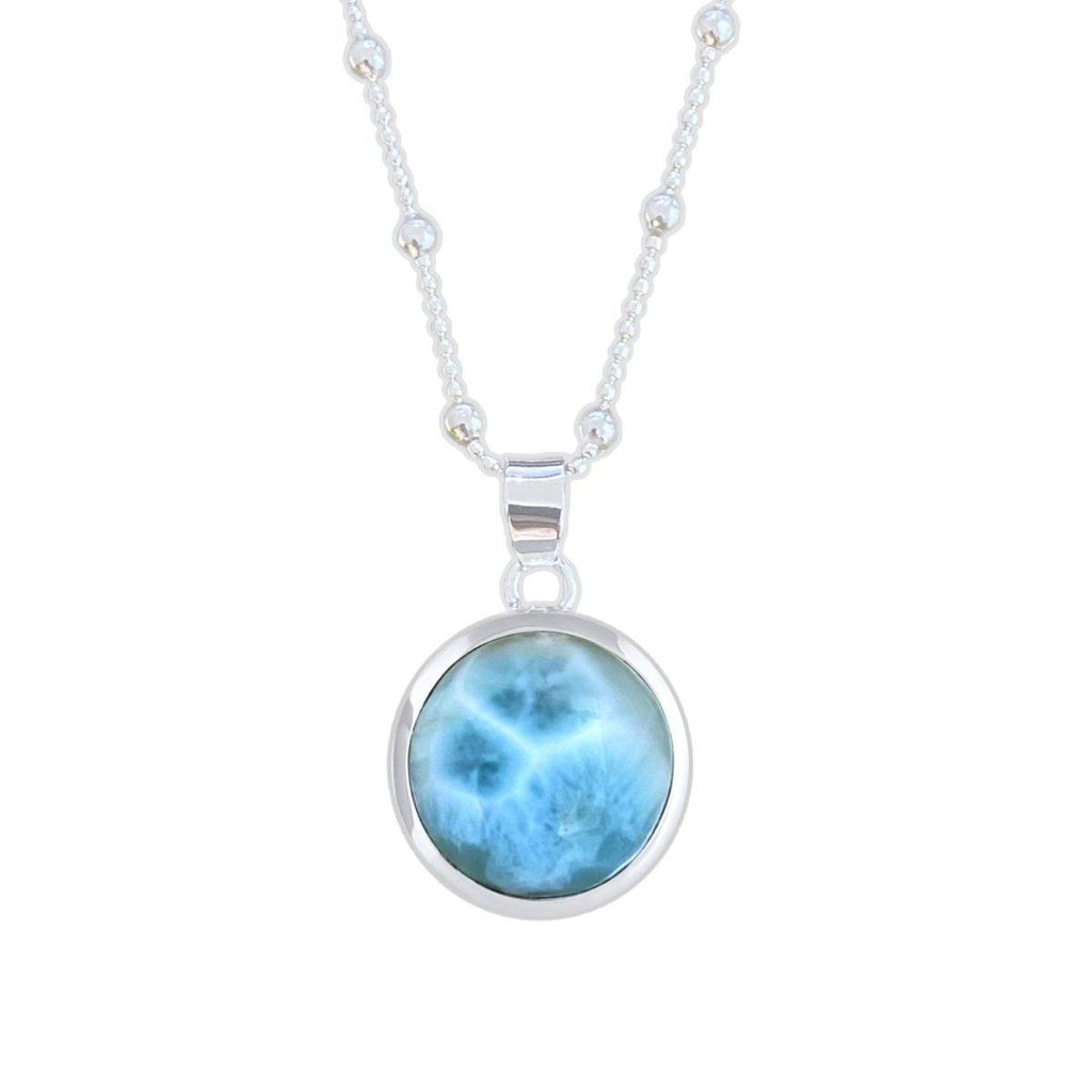 Laihas Classic Chic Round Larimar Necklace -LBD Australia