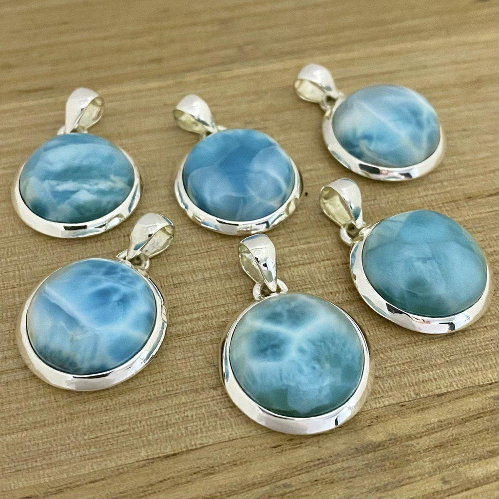 Laihas Classic Chic Round Larimar Necklace -LBD Australia