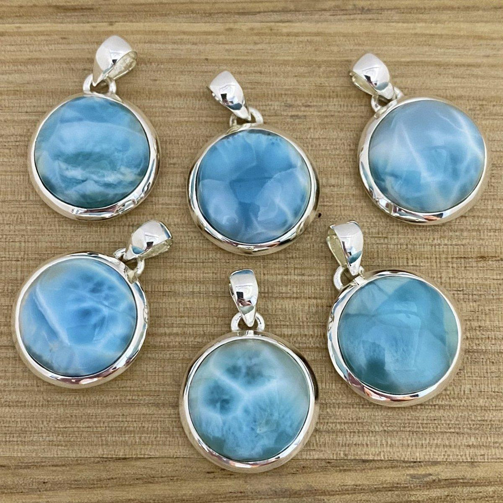 Laihas Classic Chic Round Larimar Necklace -LBD Australia