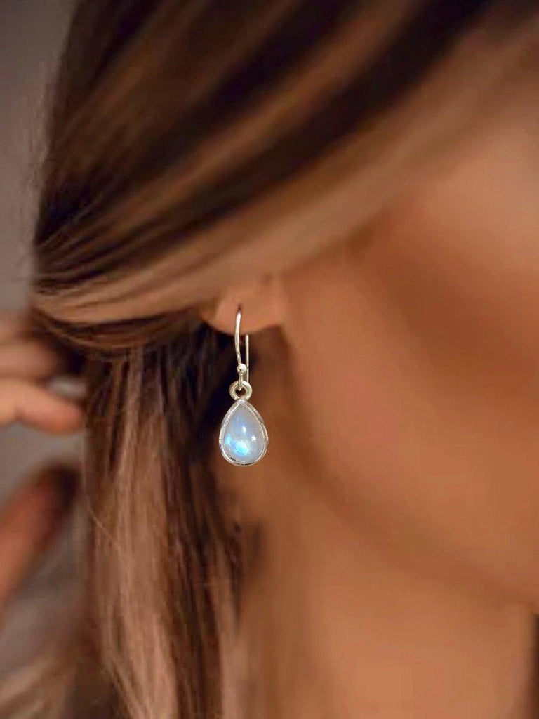 Laihas Classic Chic Small Raindrop Moonstone Earrings -LBD Australia