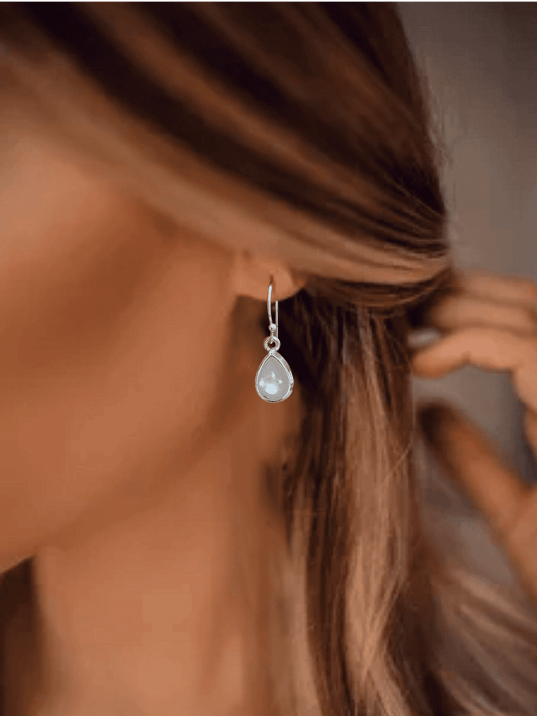Laihas Classic Chic Small Raindrop Moonstone Earrings -LBD Australia