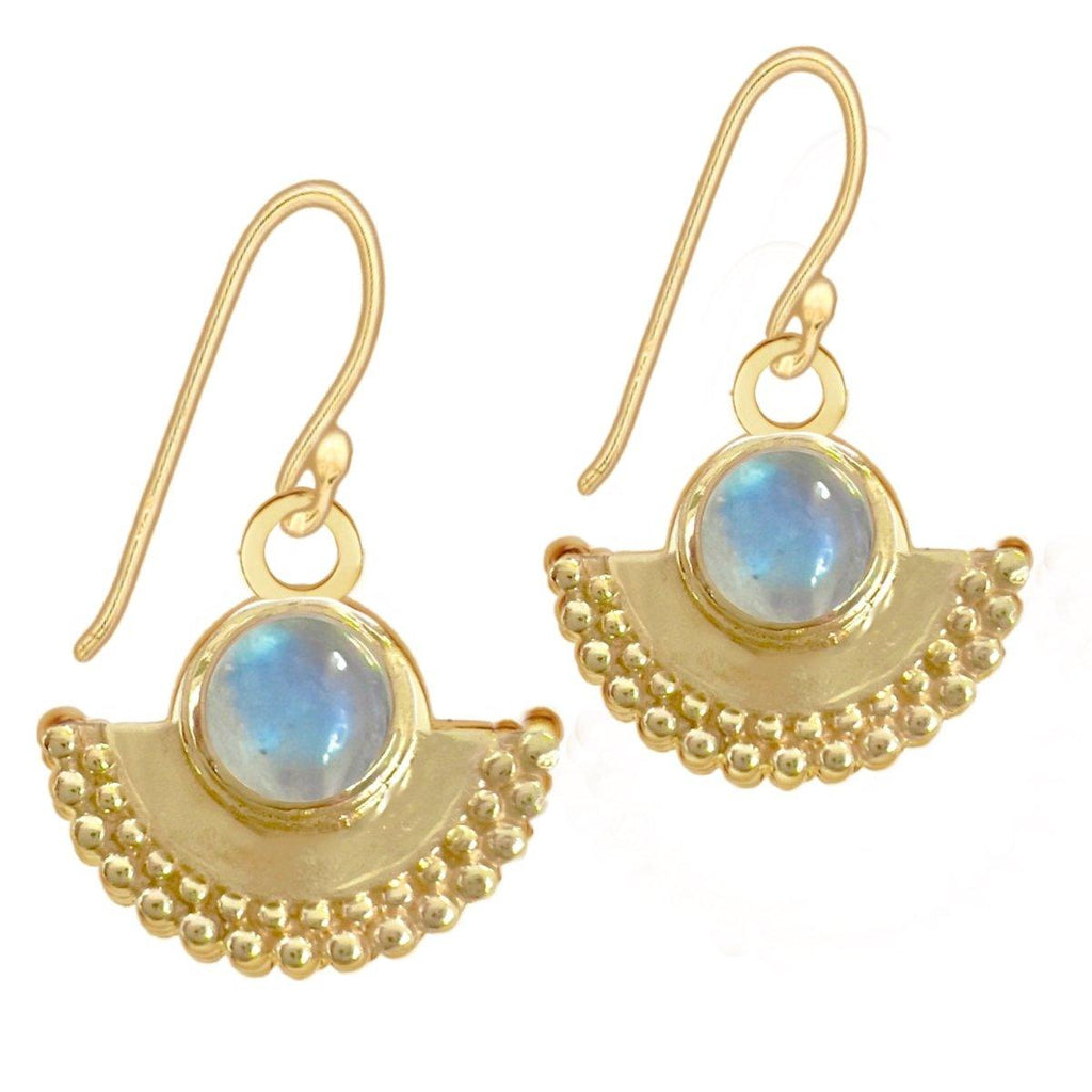 Laihas Dare To Dream Gold Moonstone Earrings