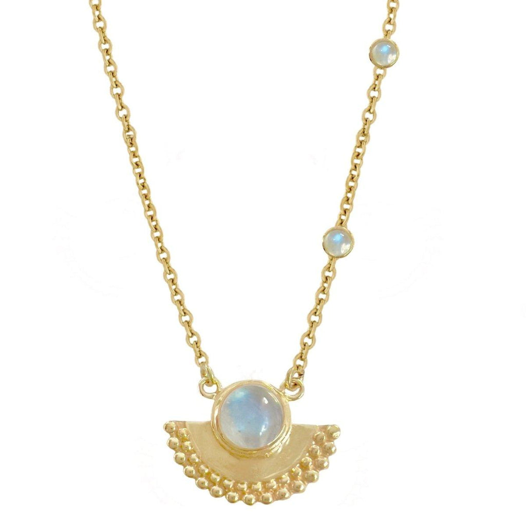 Laihas Dare To Dream Gold Moonstone Necklace