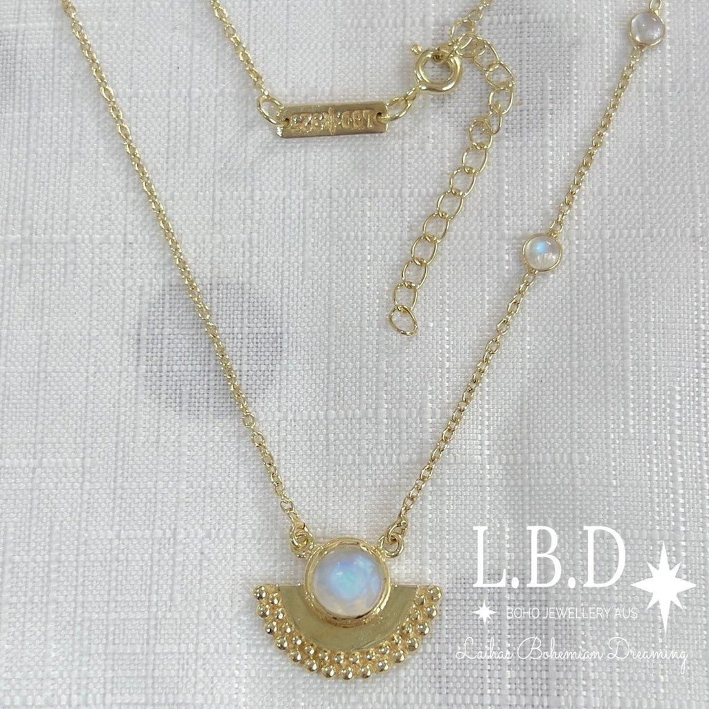 Laihas Dare To Dream Gold Moonstone Necklace