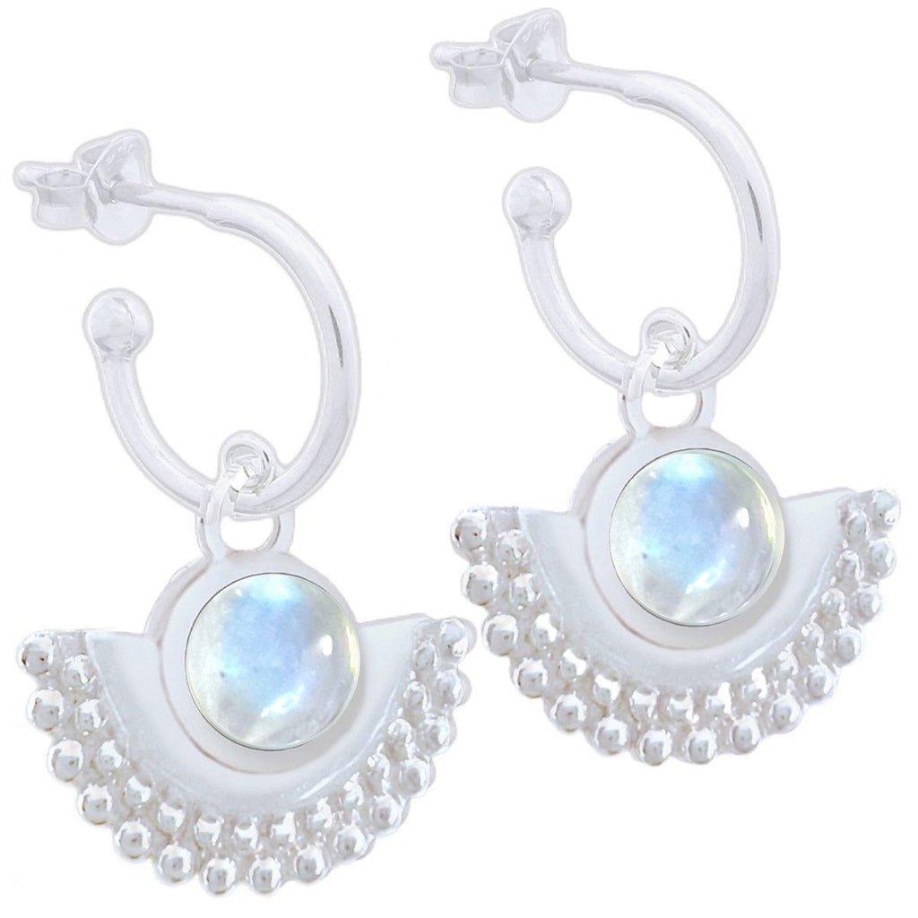 Laihas Dare To Dream Moonstone Hoop Earrings