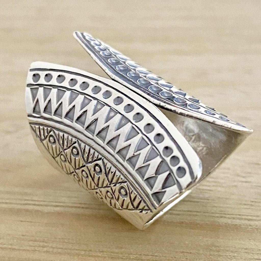 Laihas Designer Statement Open Boho Ring Adjustable -LBD Australia