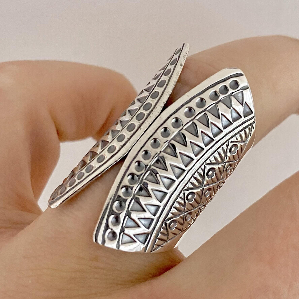 Laihas Designer Statement Open Boho Ring Adjustable -LBD Australia