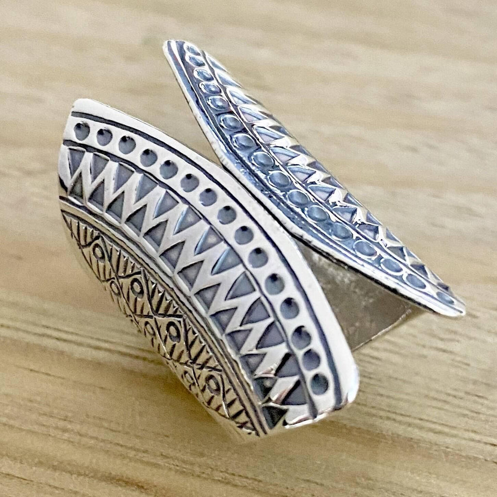 Laihas Designer Statement Open Boho Ring Adjustable -LBD Australia