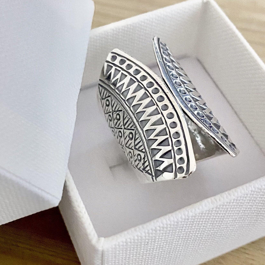 Laihas Designer Statement Open Boho Ring Adjustable -LBD Australia