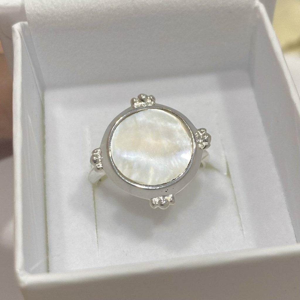 Laihas Enchanted Mother Of Pearl Ring- Sterling Silver