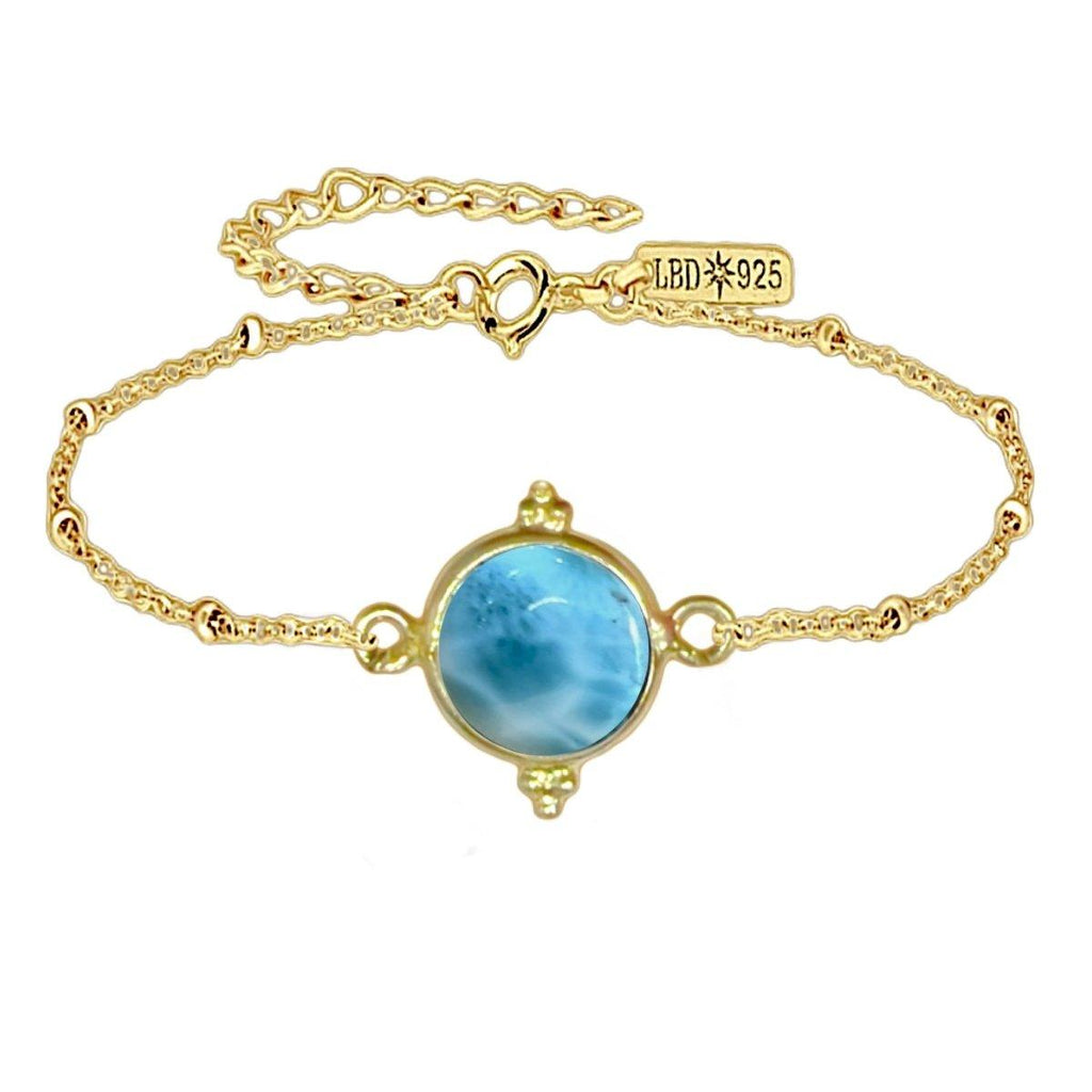 Laihas Free Spirit Gold Larimar Bracelet